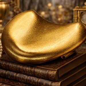 Vintage 80s Luxurious Gold Plated Belt Buckle